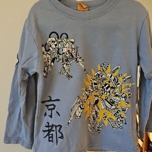 Kids Graphic Robot Long Sleeve Tee